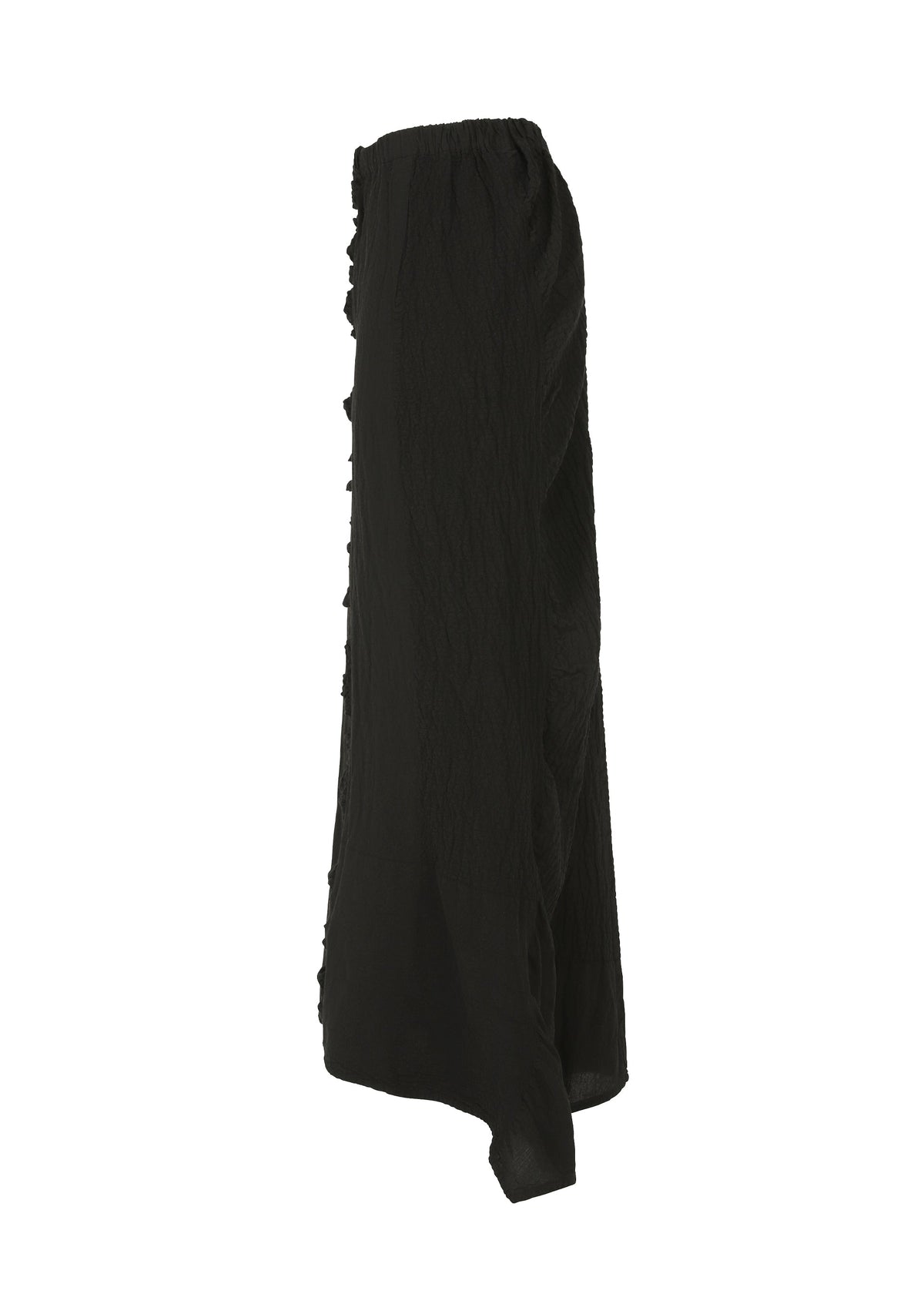 A detail shot of the HAAT TENMOKU COTTON skirt.
