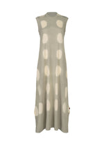 A product shot of the HAAT KYO CHIJIMI ITAJIME dress in grey (12).