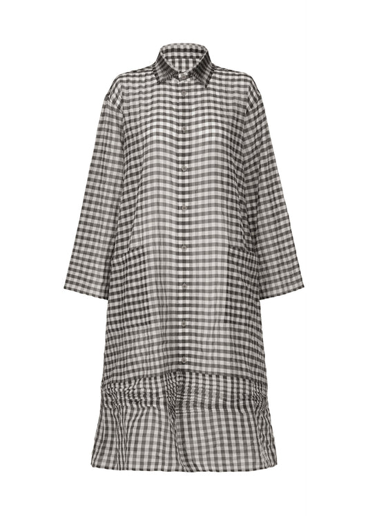 A product shot of the HAAT 2 SIDE PINTUCKING dress in black (15).