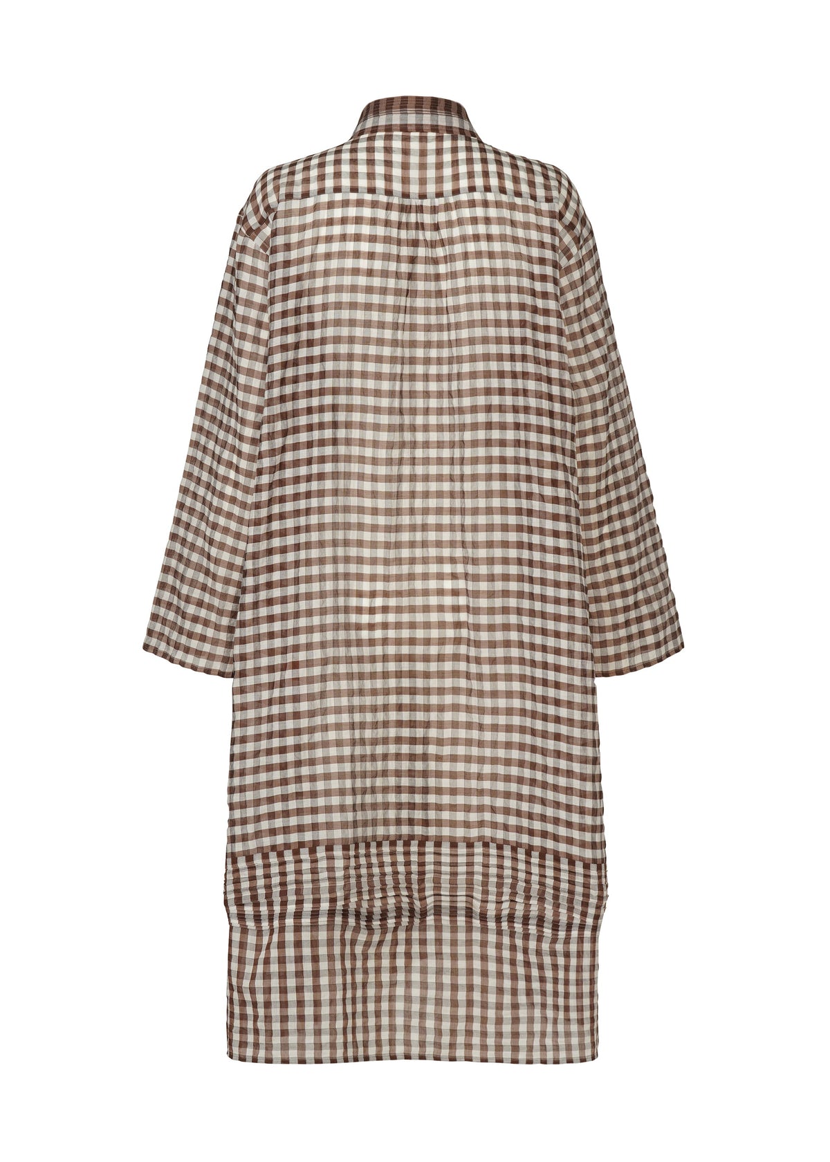 A detail shot of the HAAT 2 SIDE PINTUCKING dress.