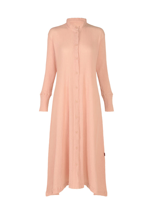 A product shot of the HAAT KYO CHIJIMI FEBRUARY dress in pale pink (21).