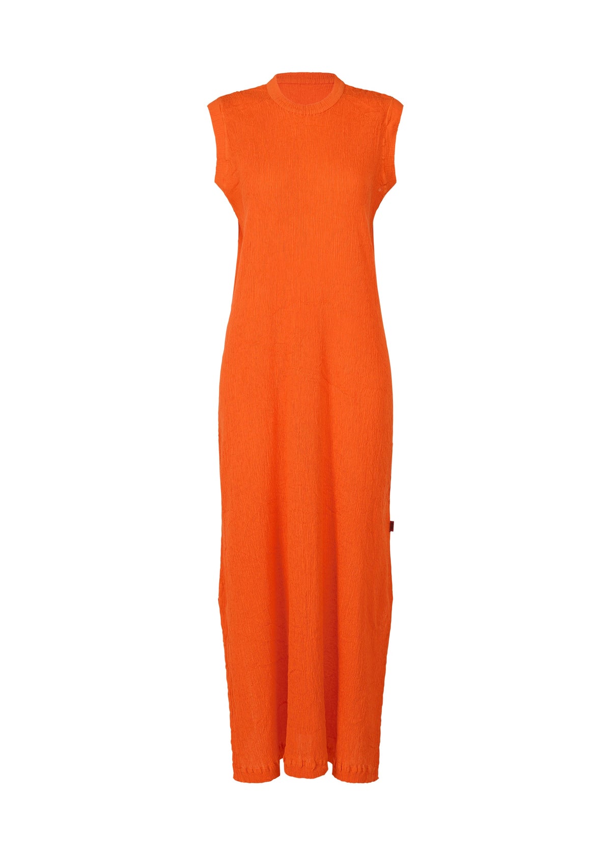 A product shot of the HAAT KYO CHIJIMI MAY dress in orange (32).