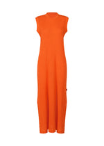 A product shot of the HAAT KYO CHIJIMI MAY dress in orange (32).