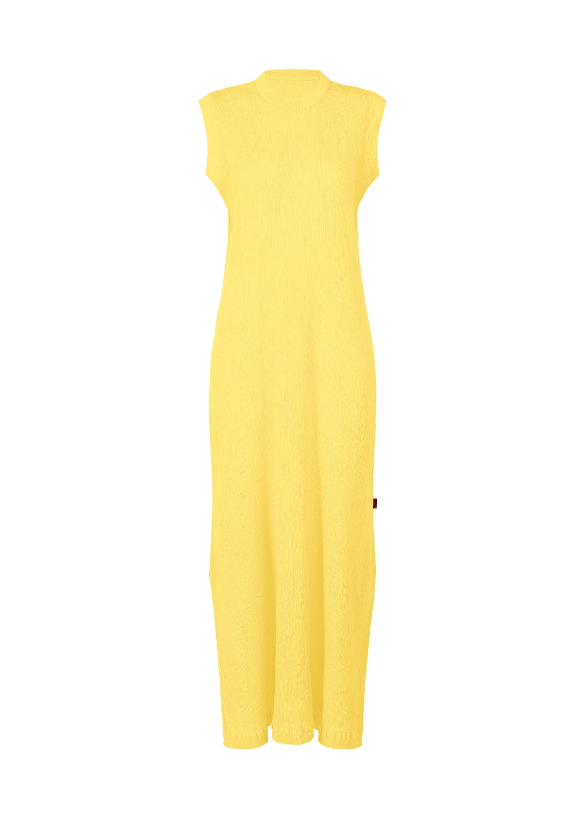 A product shot of the HAAT KYO CHIJIMI MAY dress in yellow (52).