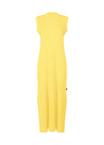 A product shot of the HAAT KYO CHIJIMI MAY dress in yellow (52).