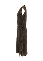 A detail shot of the HAAT TENMOKU COTTON dress.