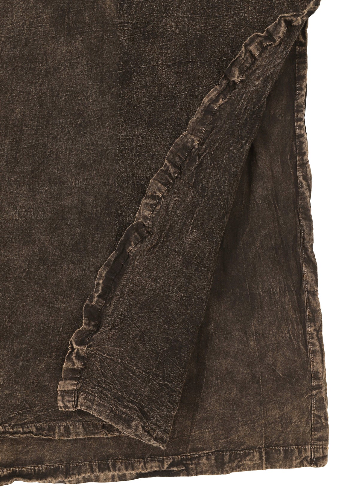A detail shot of the HAAT TENMOKU COTTON dress.
