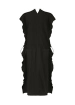 A detail shot of the HAAT TENMOKU COTTON dress.