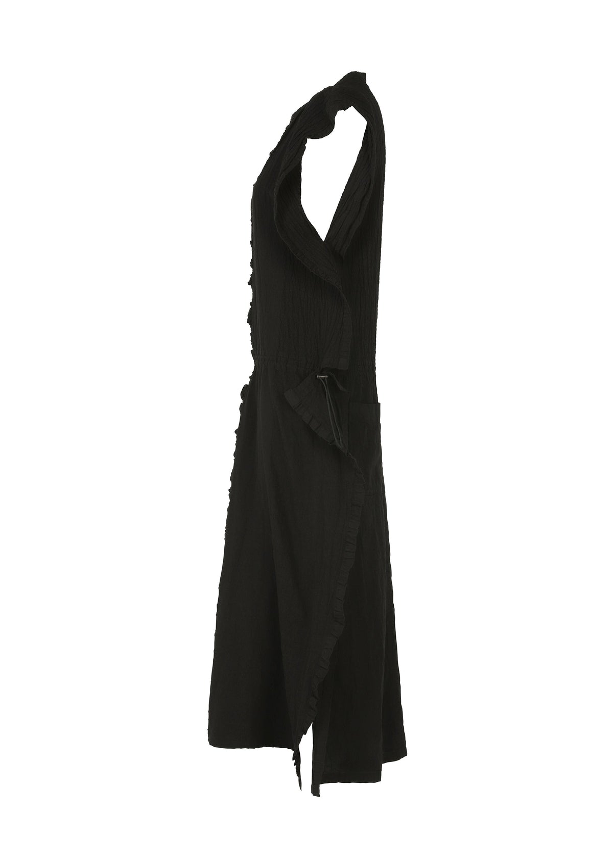 A detail shot of the HAAT TENMOKU COTTON dress.
