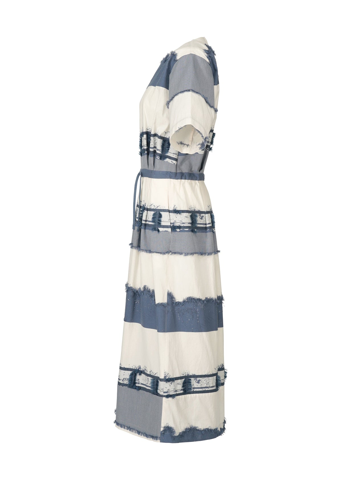 A detail shot of the HAAT KASANEGAKE jumpsuit.