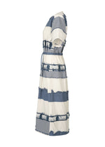 A detail shot of the HAAT KASANEGAKE jumpsuit.