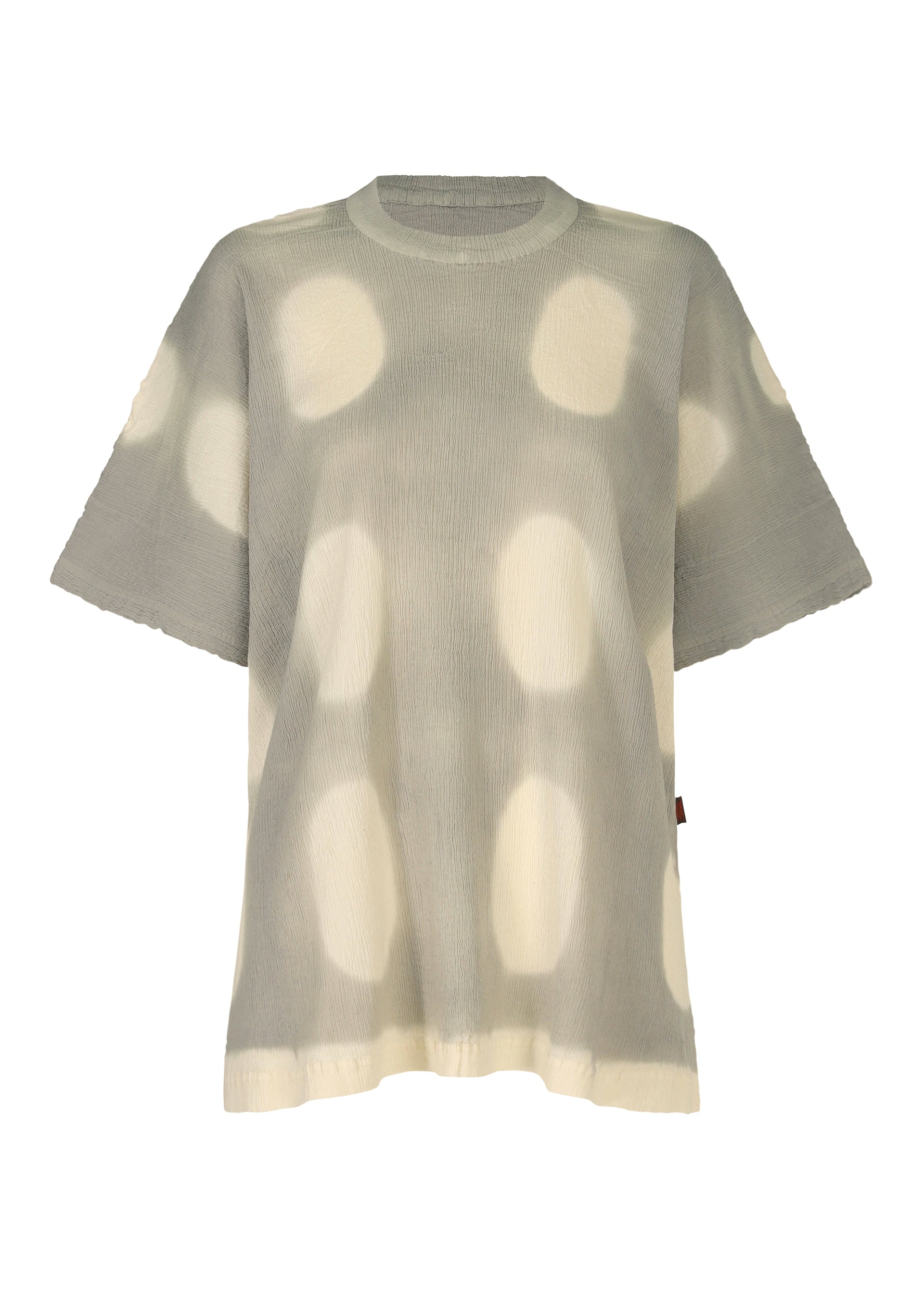 A product shot of the HAAT KYO CHIJIMI ITAJIME shirt in grey (12).