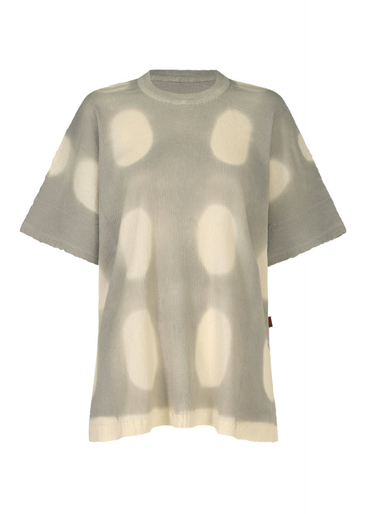 A product shot of the HAAT KYO CHIJIMI ITAJIME shirt in grey (12).