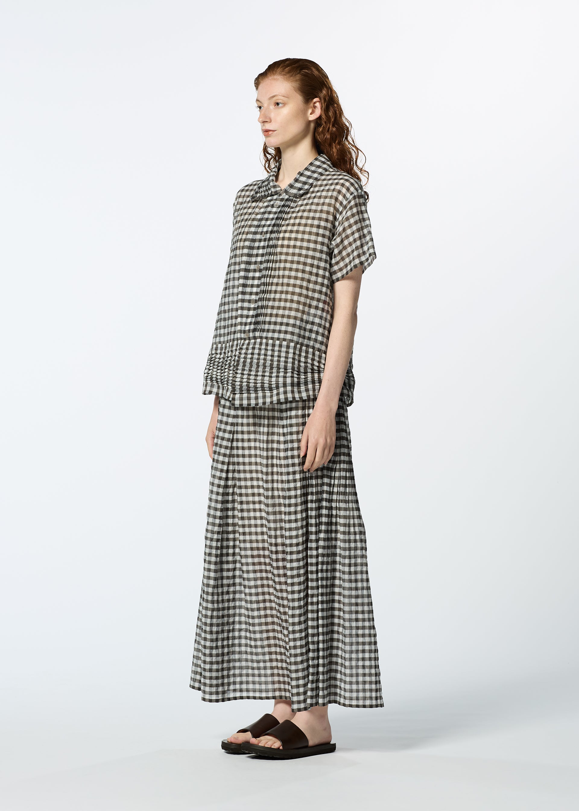 2 SIDE PINTUCKING Shirt Black
