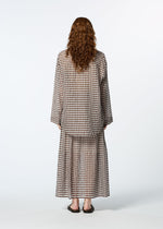 A model wears the HAAT 2 SIDE PINTUCKING shirt.