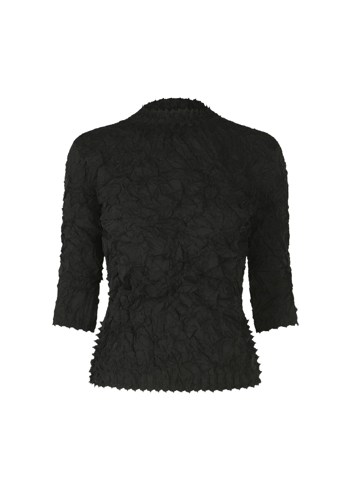 A product shot of the HAAT KUMO SHIBORI SHIRT shirt in black (15).