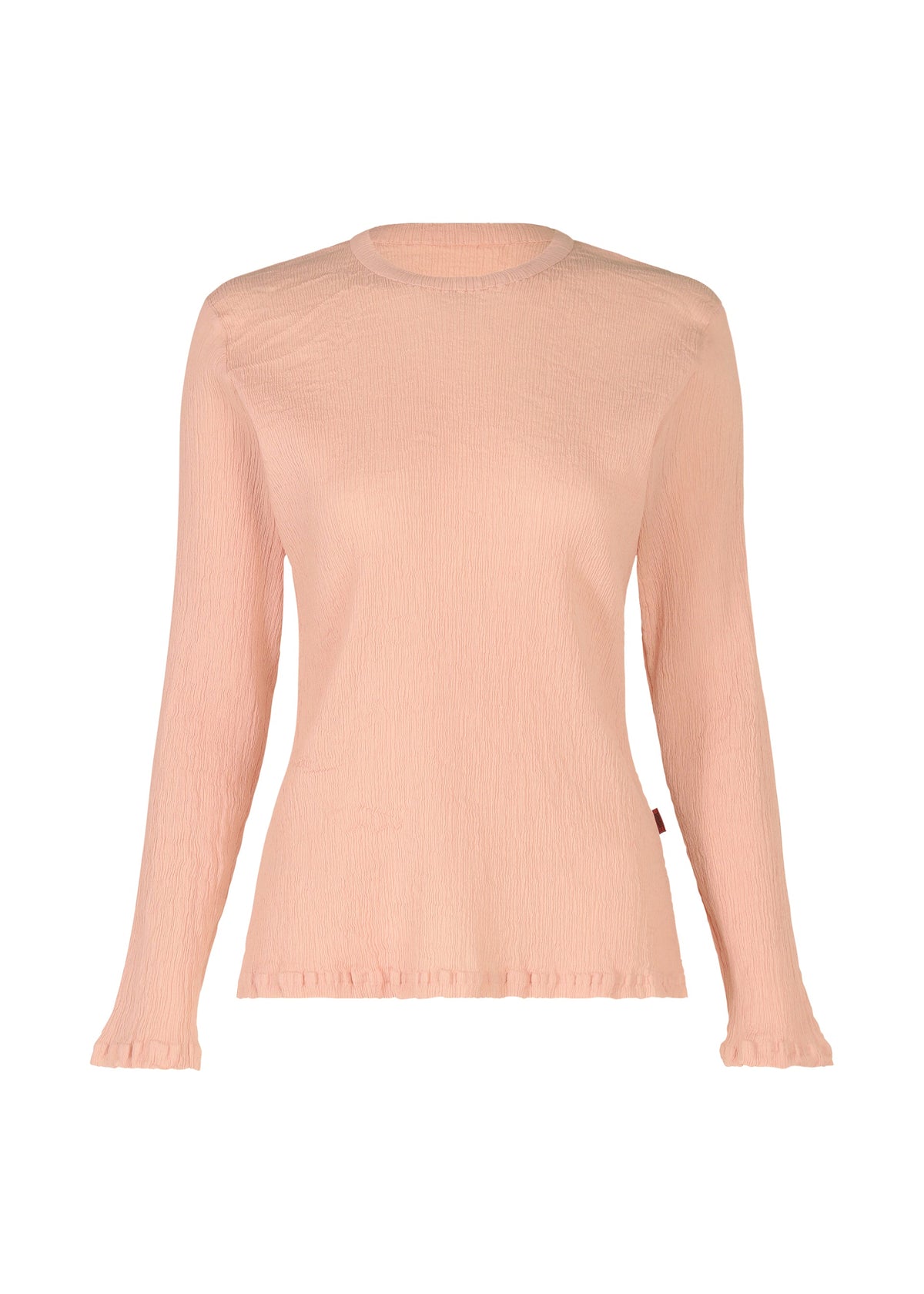 A product shot of the HAAT KYO CHIJIMI FEBRUARY shirt in pale pink (21).