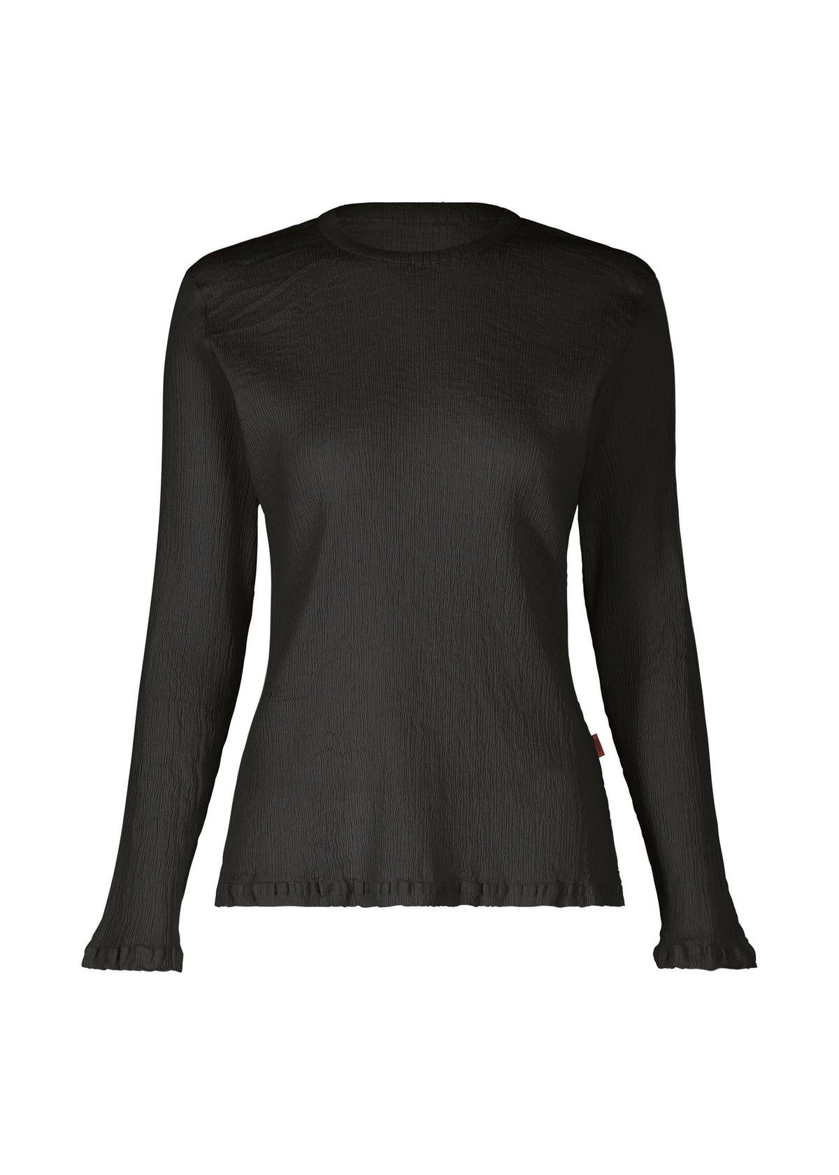 A product shot of the HAAT KYO CHIJIMI FEBRUARY shirt in dark brown (45).