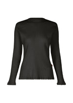 A product shot of the HAAT KYO CHIJIMI FEBRUARY shirt in dark brown (45).