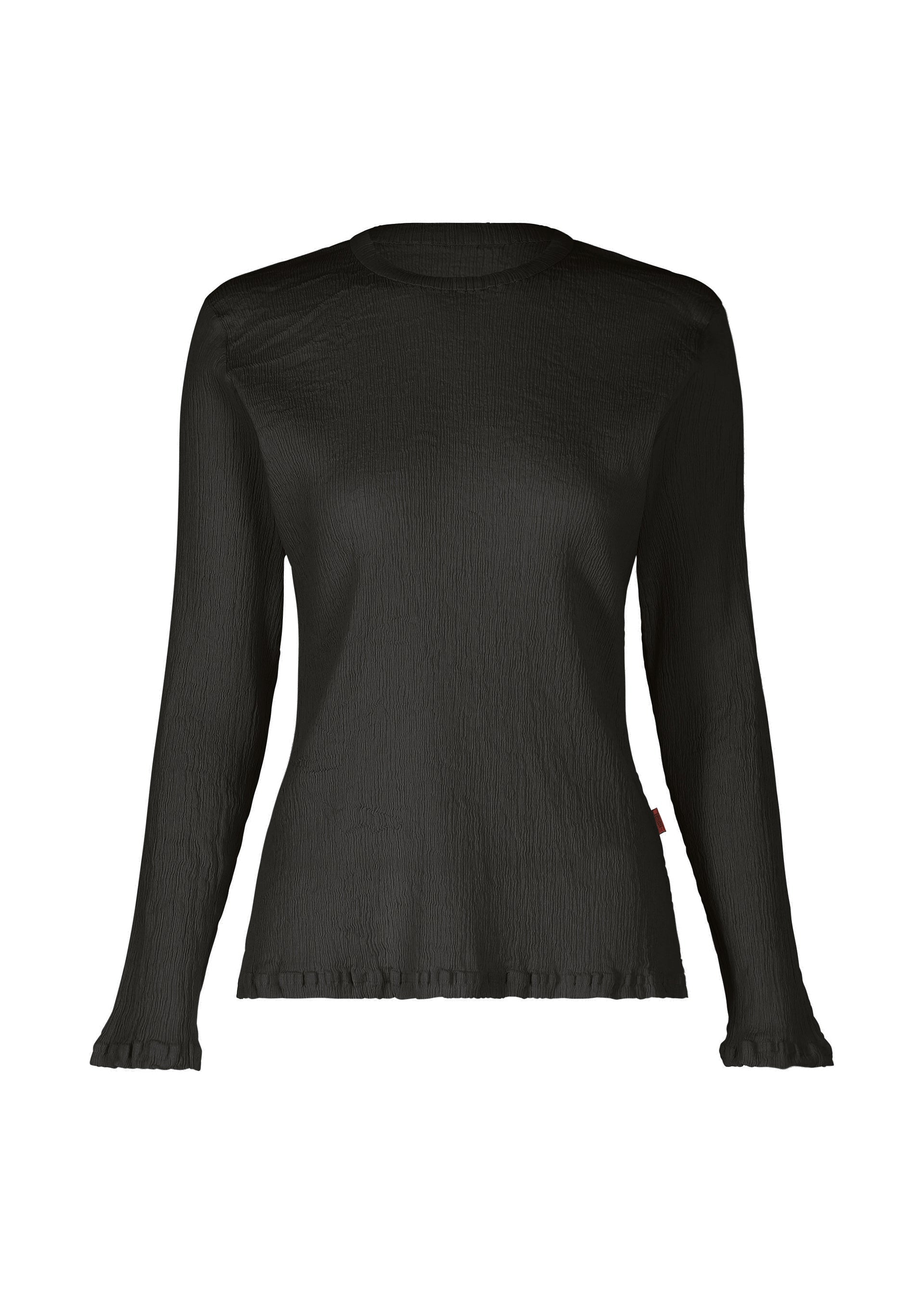 A product shot of the HAAT KYO CHIJIMI FEBRUARY shirt in dark brown (45).