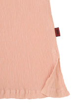 A detail shot of the HAAT KYO CHIJIMI FEBRUARY shirt.
