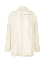 A product shot of the HAAT JIKI shirt in white (01).