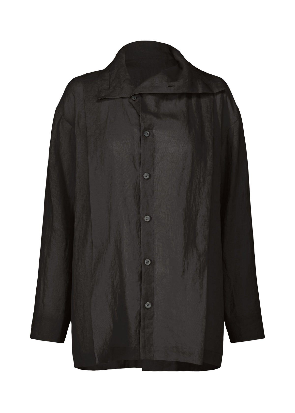 A product shot of the HAAT JIKI shirt in black (15).