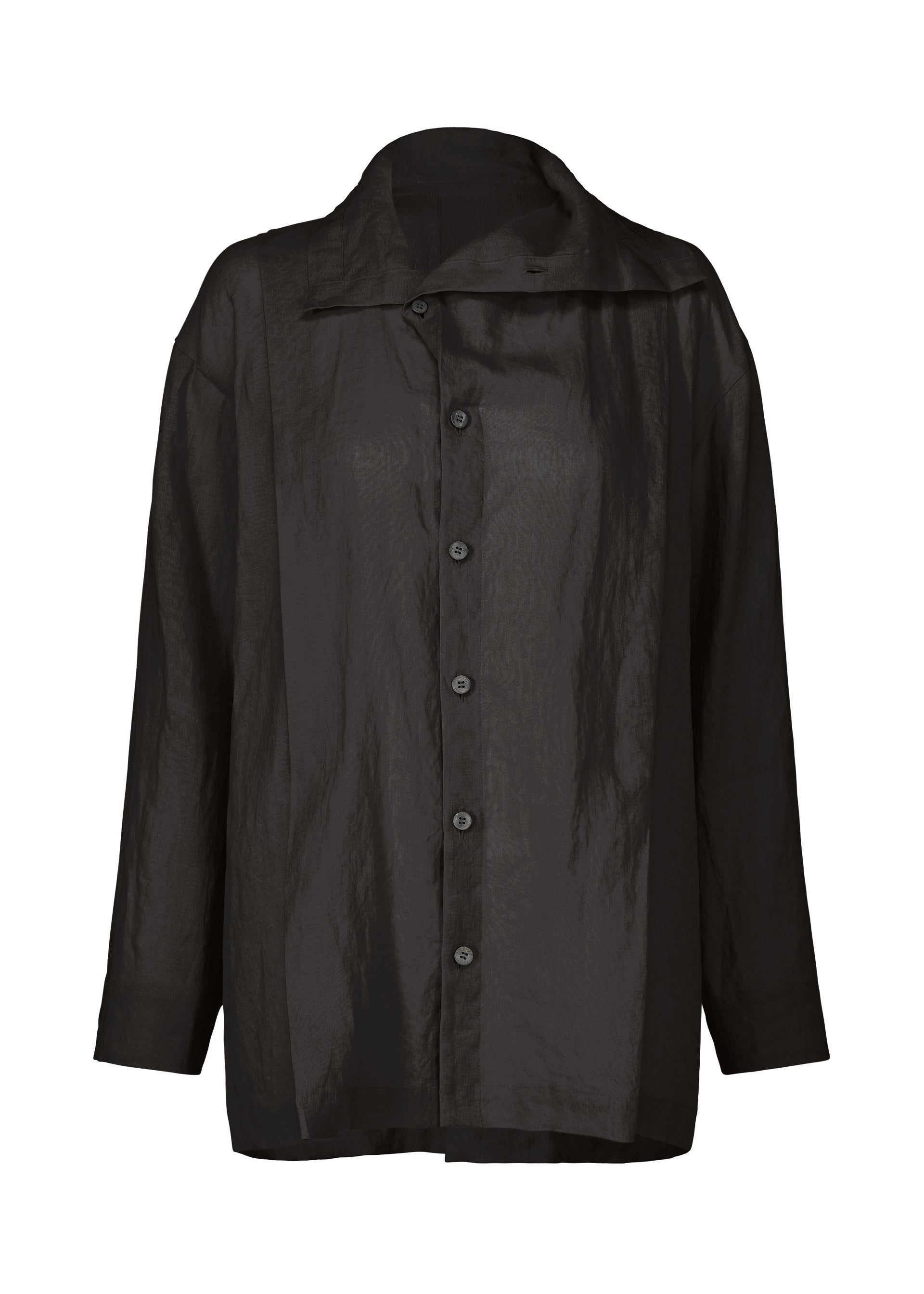 A product shot of the HAAT JIKI shirt in black (15).