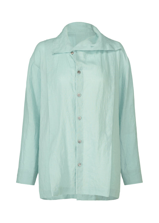 A product shot of the HAAT JIKI shirt in light blue (70).