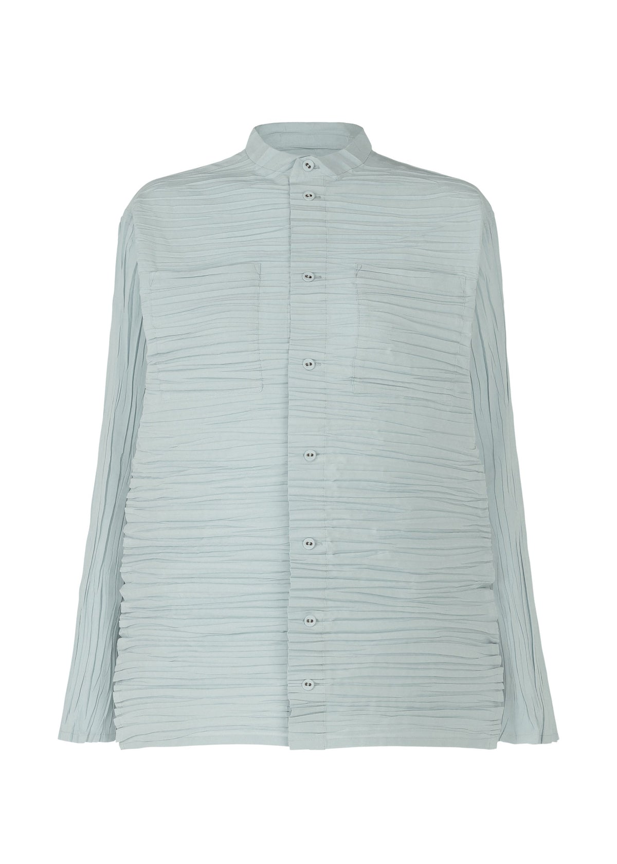 A product shot of the HAAT SHIBARI SHIRT shirt in pale blue (71).