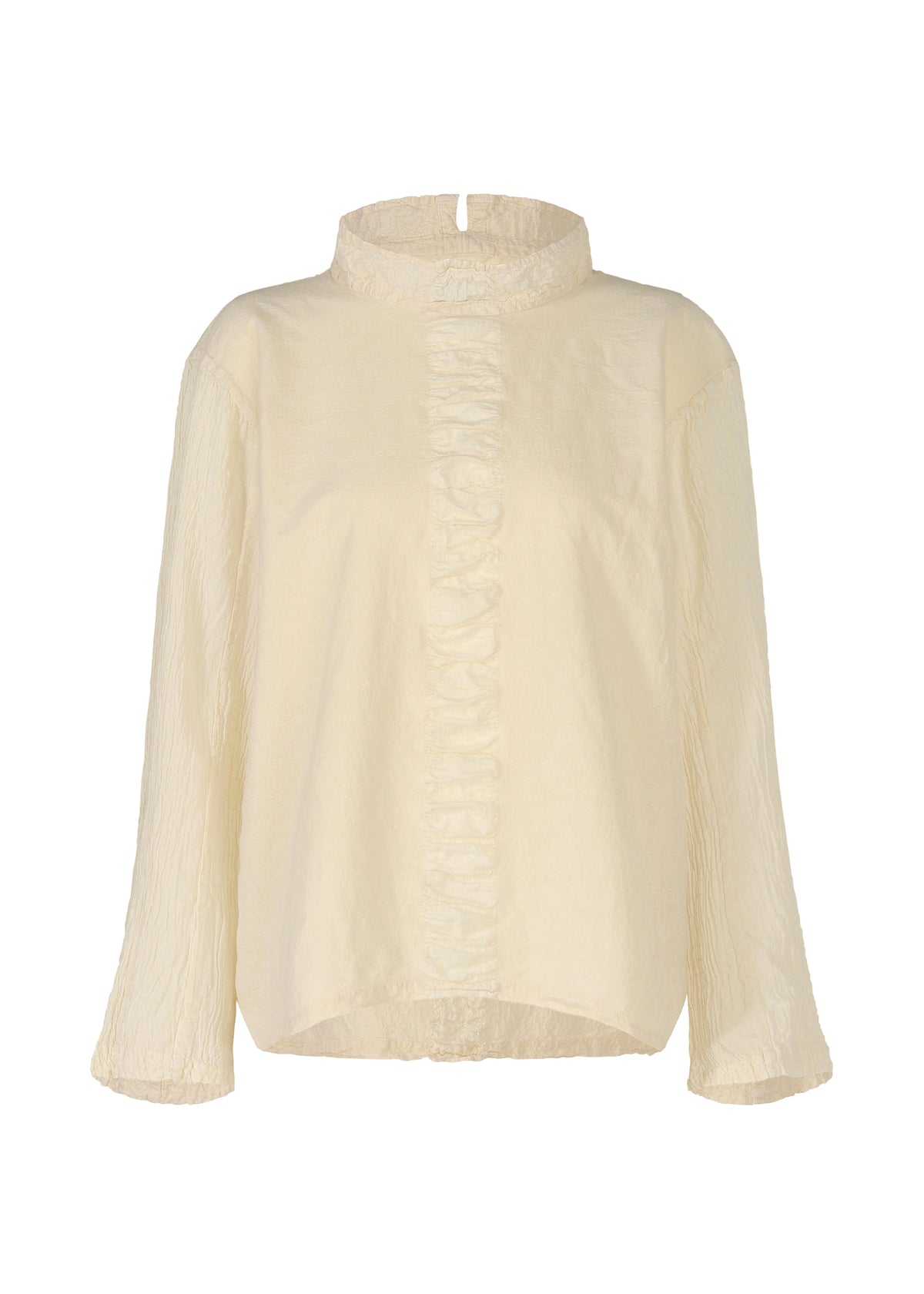 A product shot of the HAAT TENMOKU COTTON shirt in light beige (40).