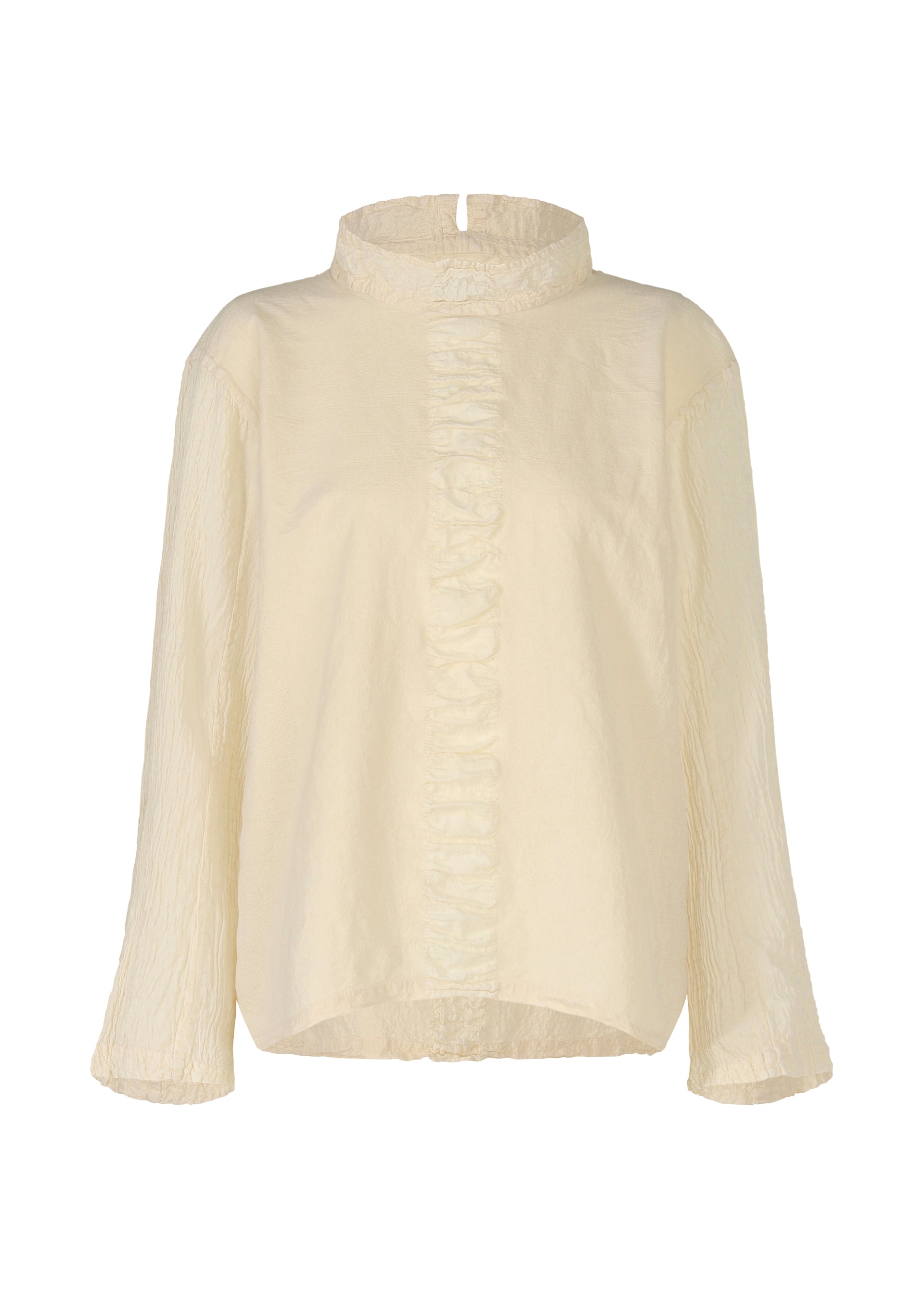 A product shot of the HAAT TENMOKU COTTON shirt in light beige (40).