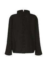 A detail shot of the HAAT TENMOKU COTTON shirt.