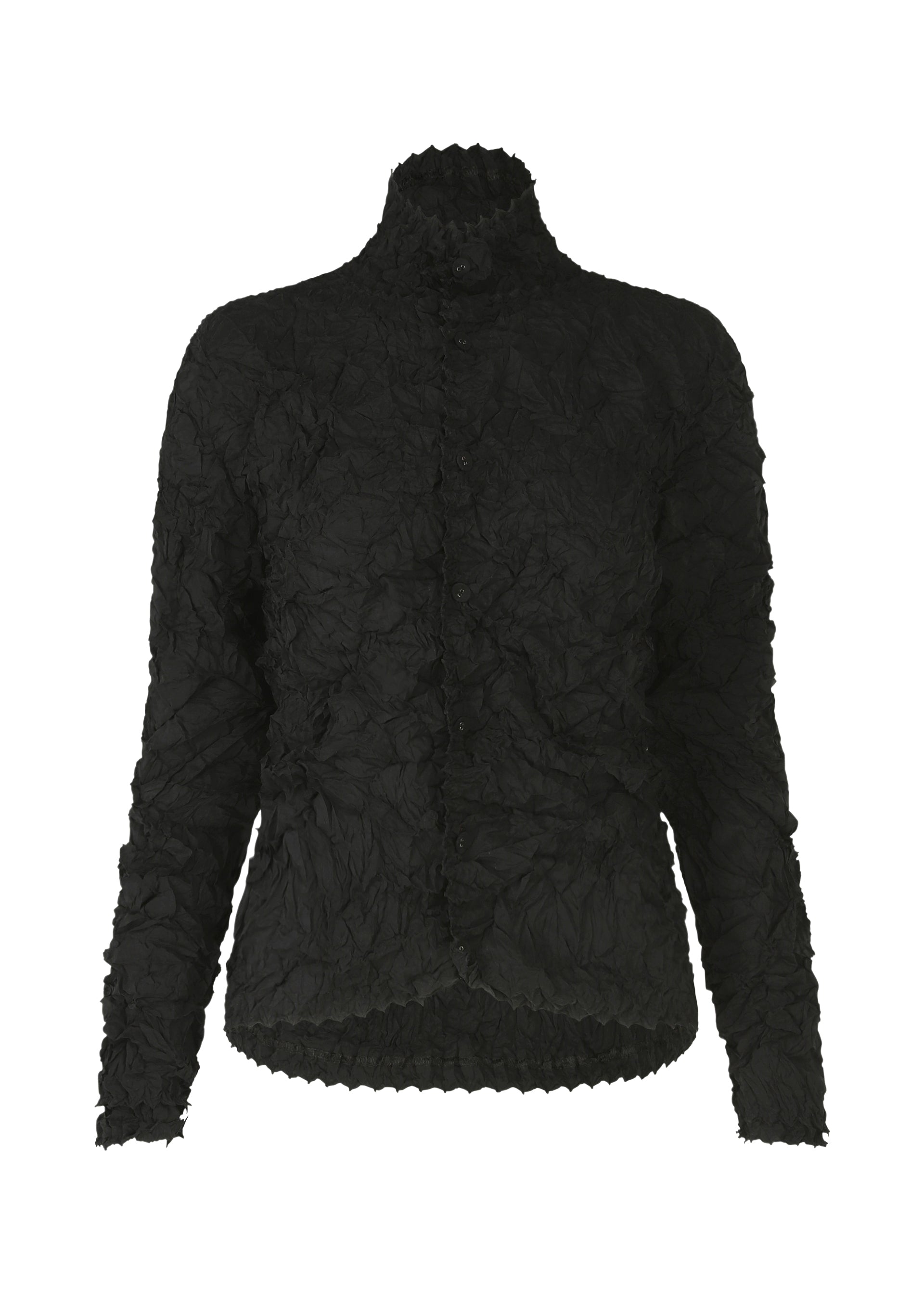 KUMO SHIBORI SHIRT Cardigan Black