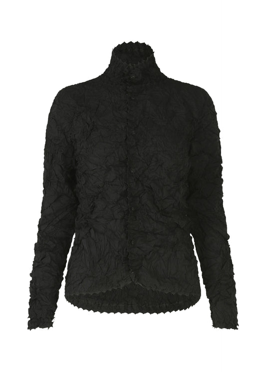 KUMO SHIBORI SHIRT Cardigan Black