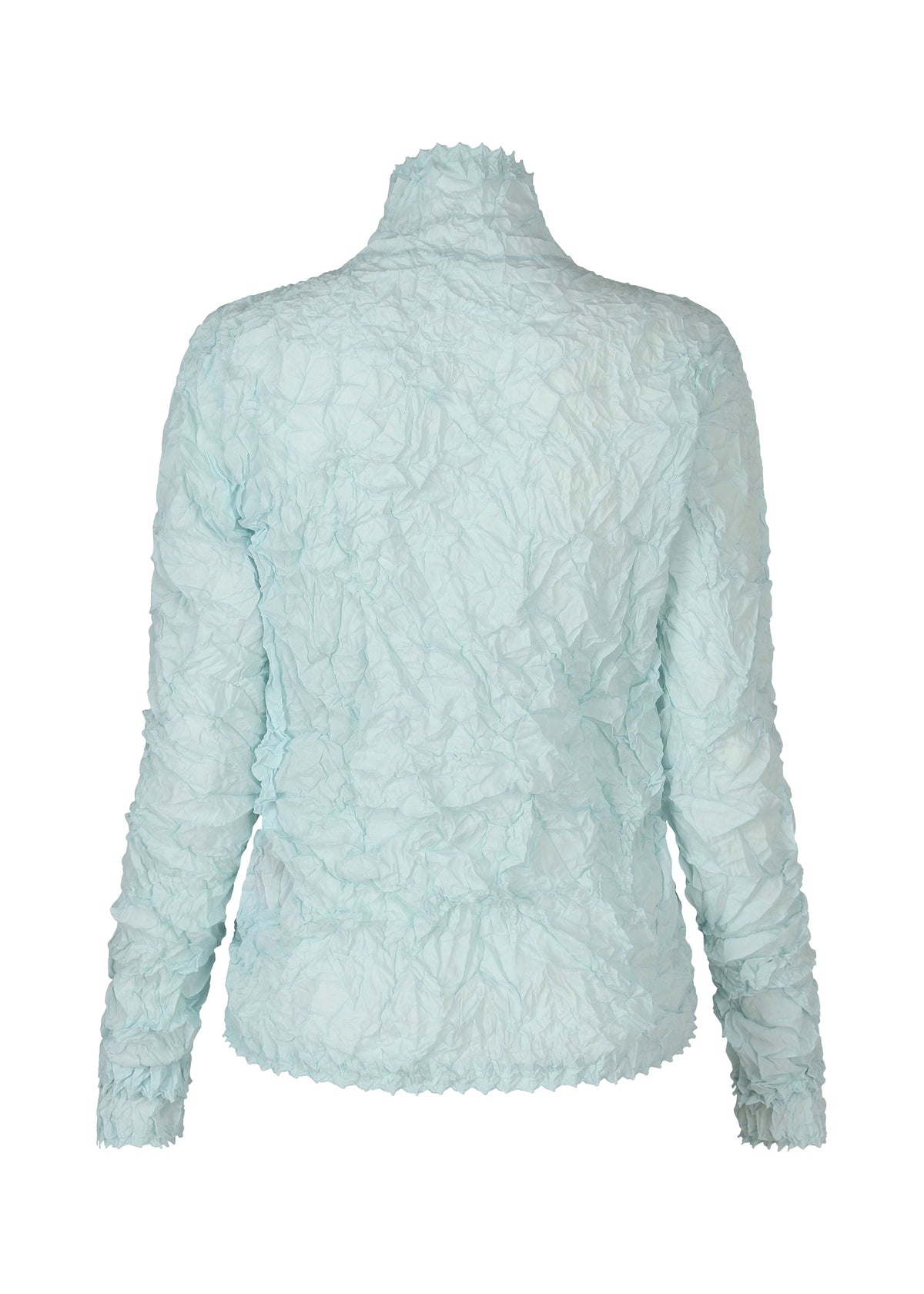 A detail shot of the HAAT KUMO SHIBORI SHIRT cardigan.