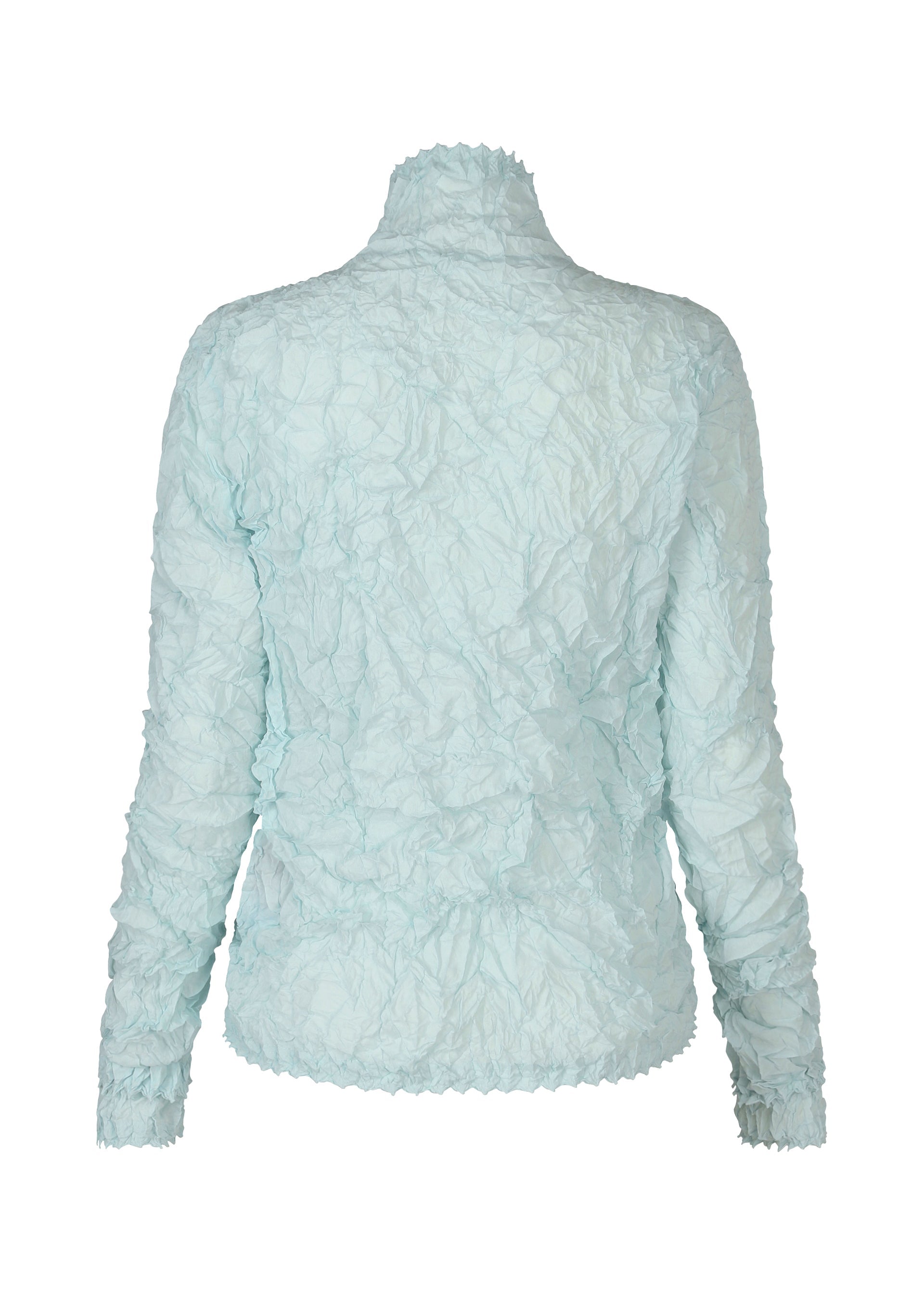 A detail shot of the HAAT KUMO SHIBORI SHIRT cardigan.