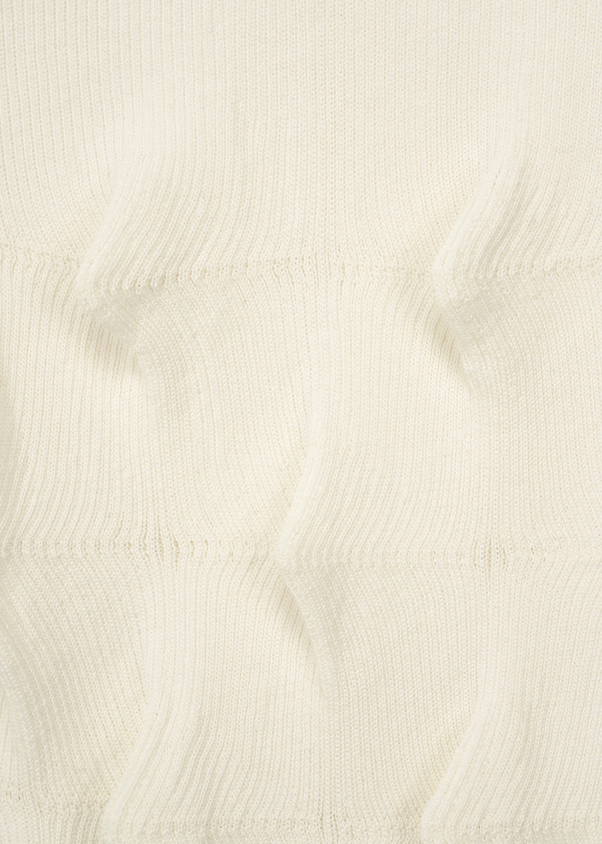 A detail shot of the HAAT ZIG ZAG KNIT trousers.