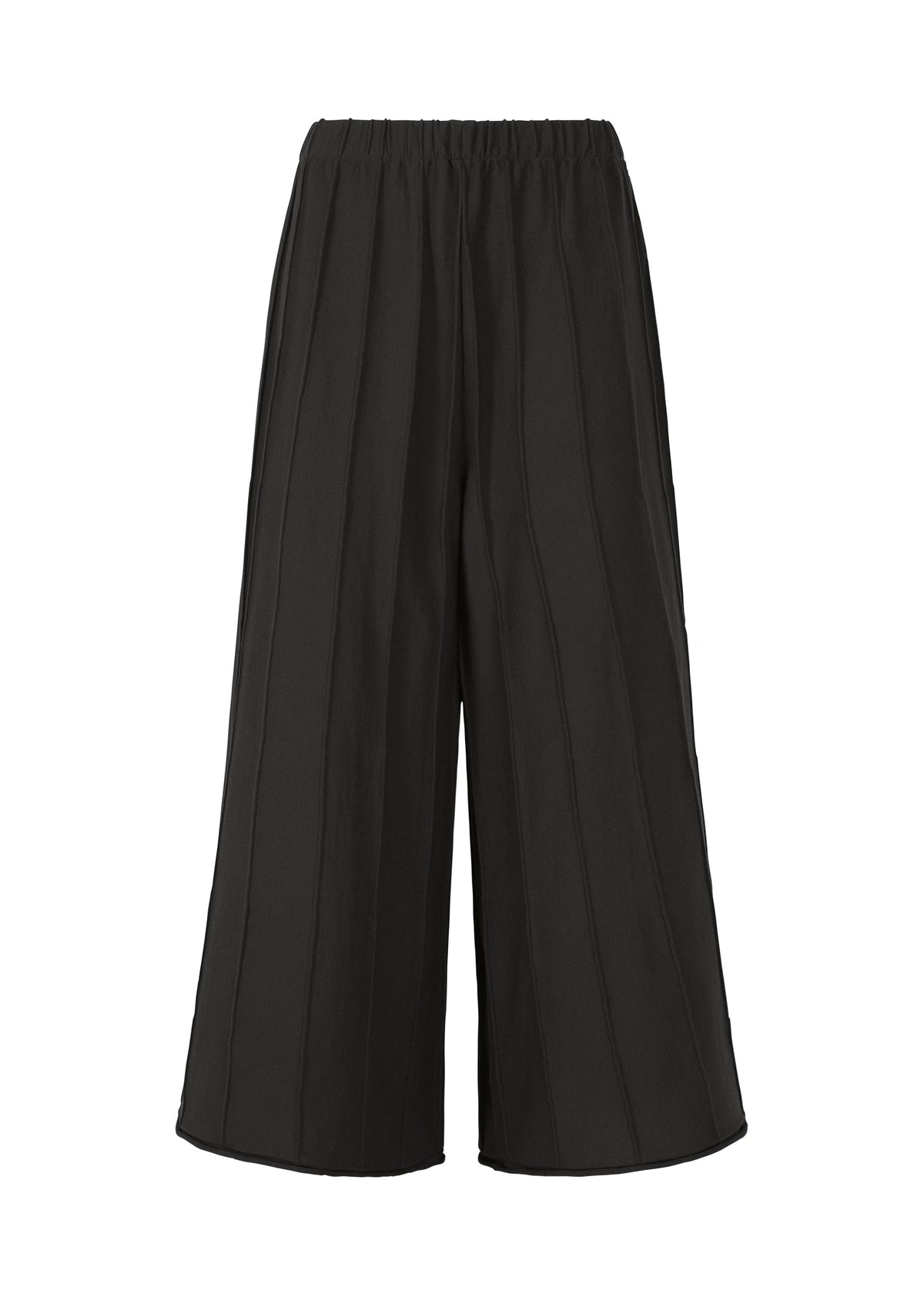 A product shot of the HAAT RADIAL LINE KNIT trousers in black (15).