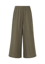 A product shot of the HAAT RADIAL LINE KNIT trousers in khaki (65).