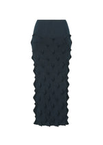 A detail shot of the HAAT ZIG ZAG KNIT skirt.