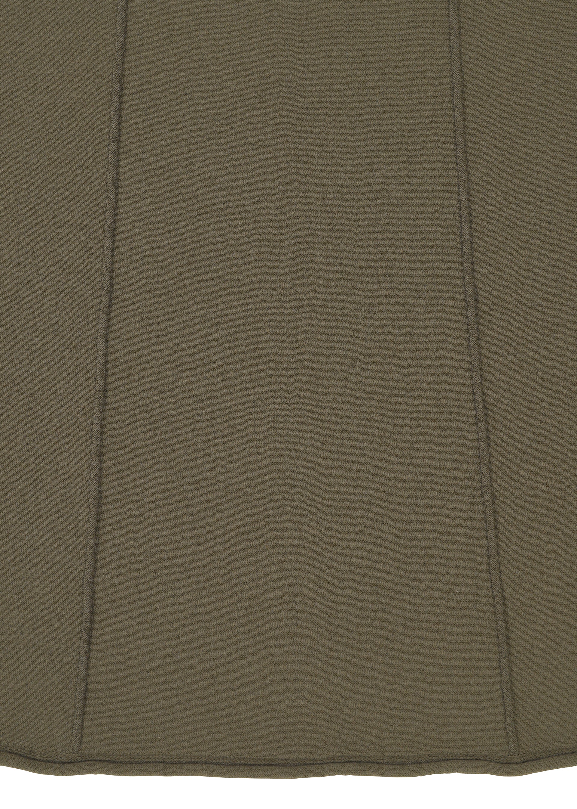 A detail shot of the HAAT RADIAL LINE KNIT dress.