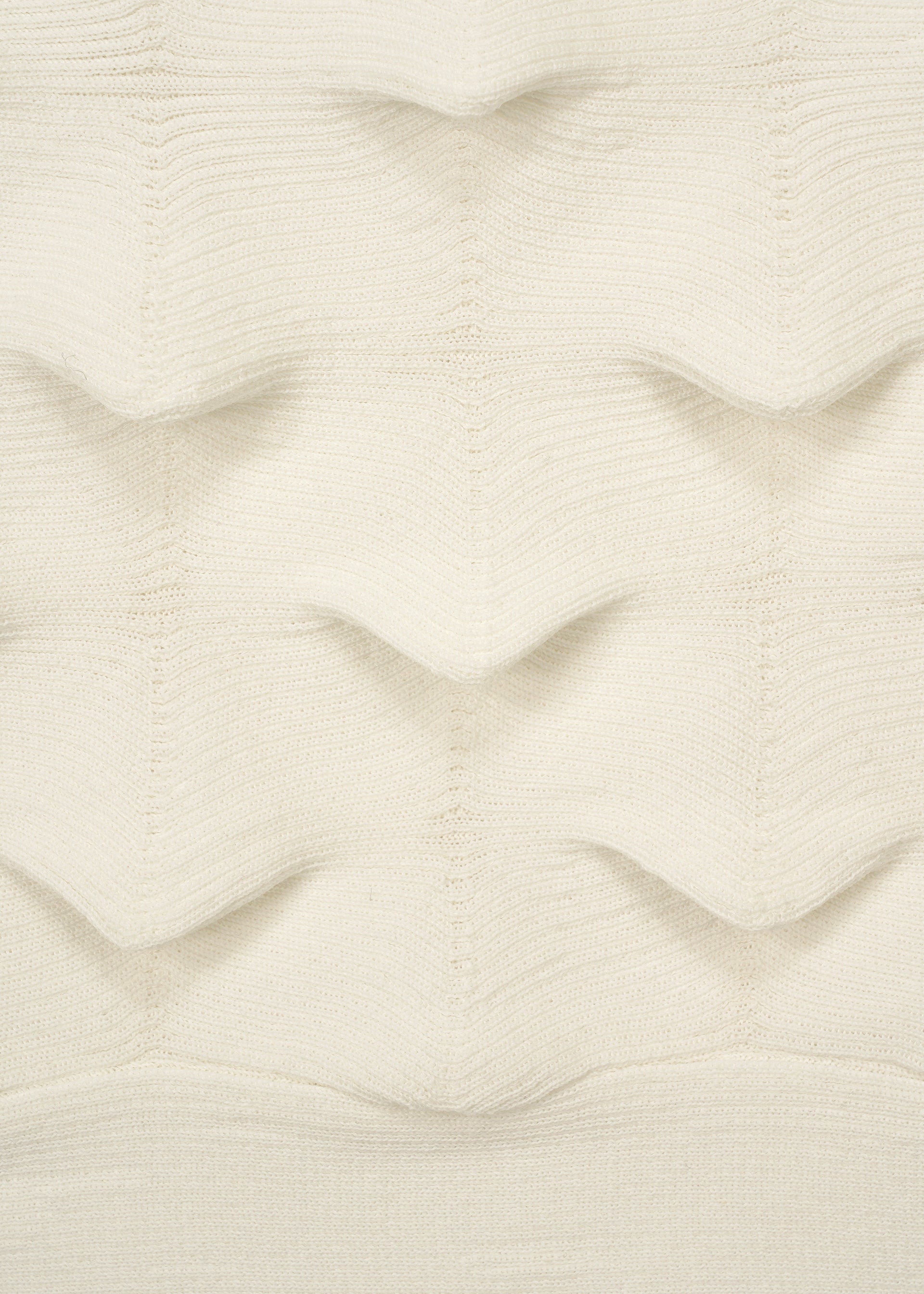 A detail shot of the HAAT ZIG ZAG KNIT shirt.