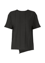 A product shot of the HAAT RADIAL LINE KNIT shirt in black (15).