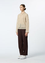 A model wears the HAAT CURLING SHEER KNIT cardigan.