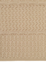 A detail shot of the HAAT CURLING SHEER KNIT cardigan.