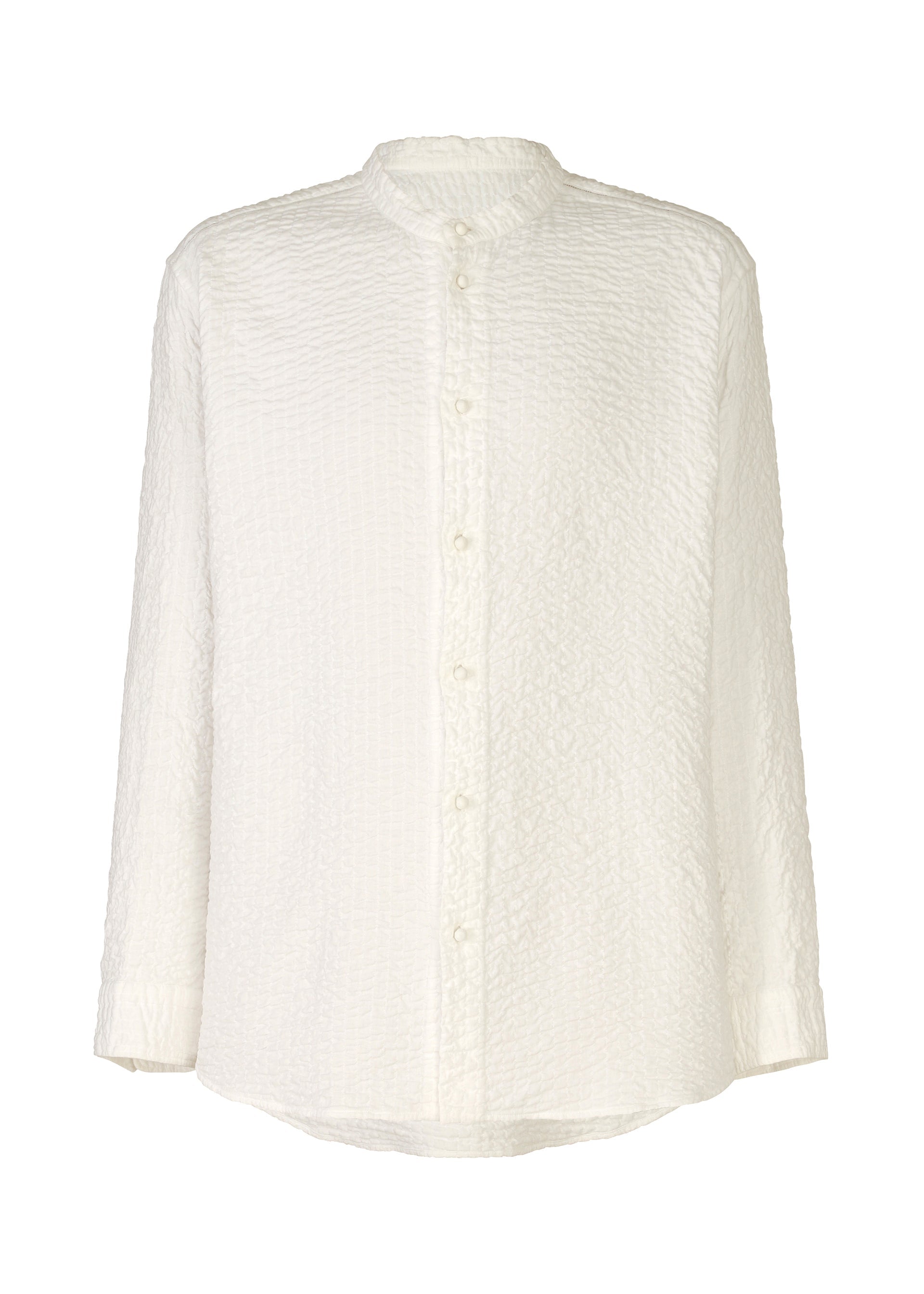 A product shot of the HAAT 3 MUL MACHINE KABIRA '26SS clothing in white (01).