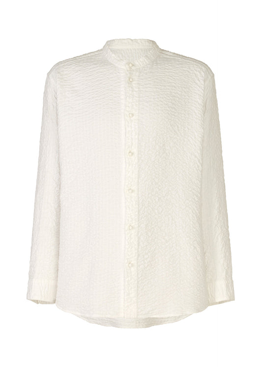 A product shot of the HAAT 3 MUL MACHINE KABIRA '26SS clothing in white (01).