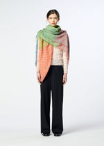 A model wears the HaaT TRIPLY SQUARE STOLE triply-square-stole-stole-monochrome.