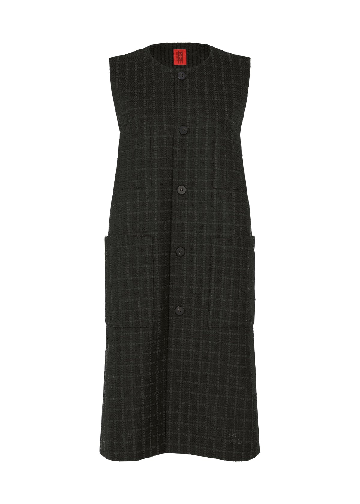A product shot of the HaaT SAKIORI vest in black.